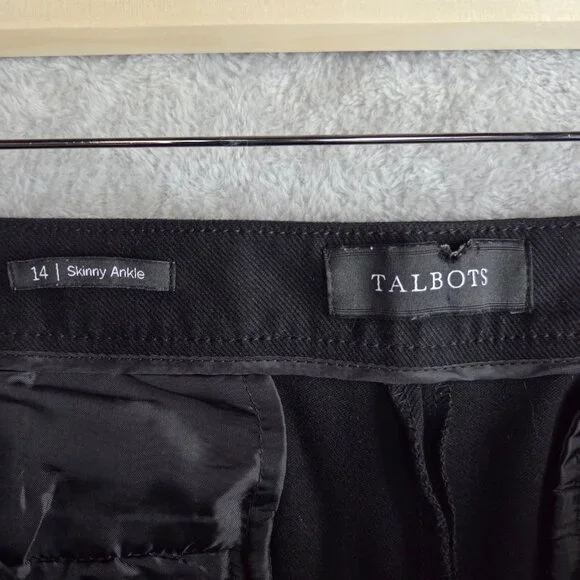 Talbots Black Skinny Ankle Pants Trousers Size - Picture 3 of 7